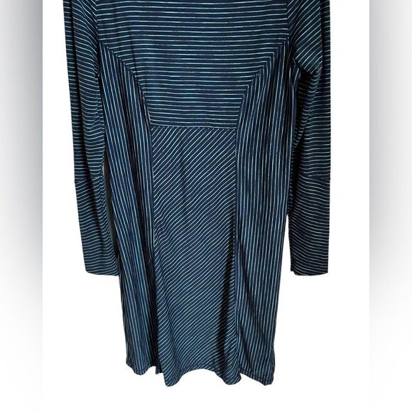 PRANA Blue Stripe Scramble Dress Size Medium - Picture 3 of 6